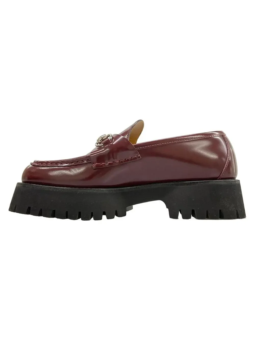 Gucci Bordeaux Leather Women's Shoes #285645G79B